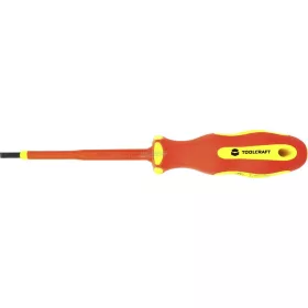   TOOLCRAFT SL 5.5 szigetelt VDE 1000V, Elektronika- és finommechanika, Egyenes pengéjű csavarhúzó 125mm TO-5345688