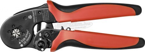 TOOLCRAFT TO-7165962 Krimpelőfogó Érvéghüvelyek 0.08-6.0mm² Gyorsátállítással TO-7165962