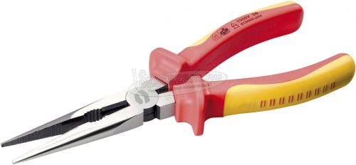 TOOLCRAFT TO-6768522 VDE Lapos kerek csőrű fogó Egyenes 200mm TO-6768522