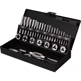   TOOLCRAFT TO-7015521 Menetvágó készlet 32 részes Acél M3x0.50, M4x0.70, M5x0.80, M6x1, M8x1.25, M10x1.50, M12x1.75 TO-7015521