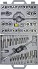 TOOLCRAFT TO-7199877 Menetvágó készlet 45 részes HSS Metrikus M6, M8, M10, M12, M14, M16, M18, M20, M22, M24 TO-7199877