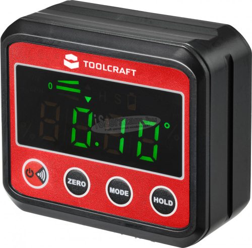 TOOLCRAFT Digitális szögmérő és vízmérték, 360° TO-7308984