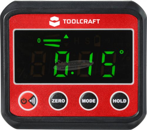 TOOLCRAFT Digitális szögmérő és vízmérték, 360° TO-7308984
