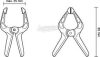 Toolcraft 6 rugós rögzítő 35mm 3 kg TOOLCRAFT 1611469 Visszavonás:35mm 1611469
