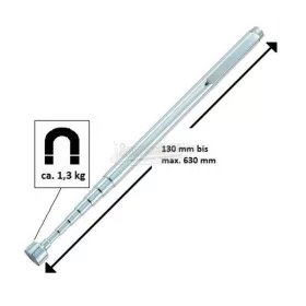   TOOLCRAFT TO-6541704 Bővíthető mágneses emelő pálca formájában 130-630mm, 1,3 kg emelőerő Mágneses emelő TO-6541704