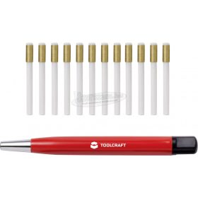   TOOLCRAFT TO-5864070 Üvegszálas tisztítóecset/üvegszálas radír stift/üvegszálas radír, 4mm-es átmérő 11mm 12db TO-5864070