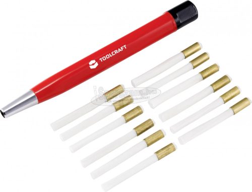 TOOLCRAFT TO-5864070 Üvegszálas tisztítóecset/üvegszálas radír stift/üvegszálas radír, 4mm-es átmérő 11mm 12db TO-5864070