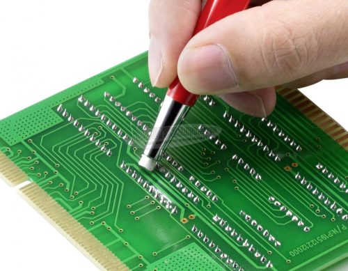 TOOLCRAFT TO-5864070 Üvegszálas tisztítóecset/üvegszálas radír stift/üvegszálas radír, 4mm-es átmérő 11mm 12db TO-5864070