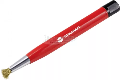 TOOLCRAFT TO-5864076 Tartalék ecset üvegszálas tisztítóecsethez (sárgaréz drót), 4mm, 12db 4mm 12db TO-5864076