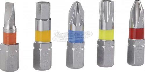 TOOLCRAFT TO-6623460 Bit készlet 15 részes Phillips, Pozidriv, Belső hatlap, Belső kerek hatlap (TX) TO-6623460