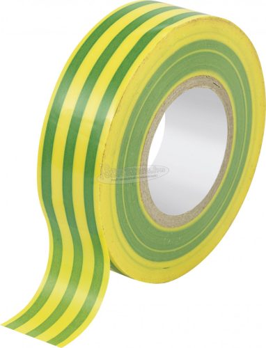 TRU COMPONENTS TC-10089956 Kábelkötegelő szalag Zöld, Sárga 20mx19mm 1db TC-10089956