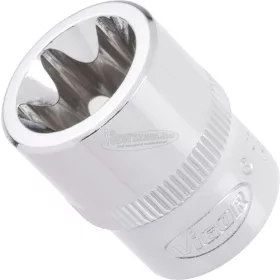   Vigor V2724 Külső kerek hatlap (TX) Dugókulcs T4 3/8" V2724