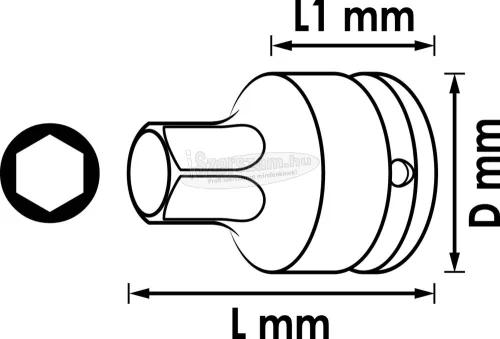Vigor V7212-H17 V7212-H17 Gépi dugókulcs 17mm V7212-H17
