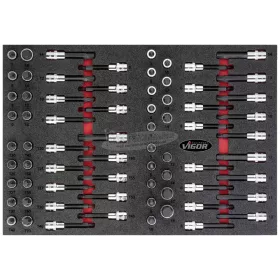   Vigor V4753 V4753 rátűzőkulcs (bit-dugókulcs) készlet V4753