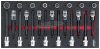 Vigor V5091 V5091 rátűzőkulcs (bit-dugókulcs) készlet V5091