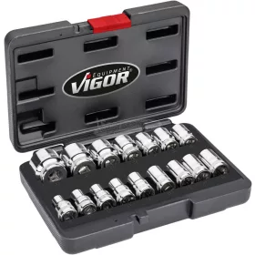 Vigor Dugókulcs készlet 1/2" 17 részes V7512/17