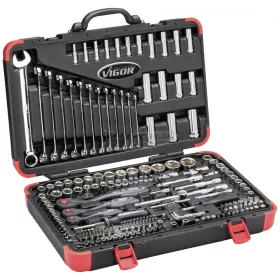 Vigor V3277N Dugókulcs készlet 212 részes V3277N
