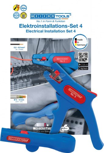 WEICON TOOLS No 5 + No 13 52881004 Csupaszoló fogó Kábelcsupaszítóval 0.2-6.0mm² 52881004