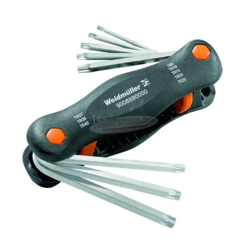 Weidmüller TH-S 9-40 TORX Hajlított csavarhúzó készlet 8 részes 9008880000