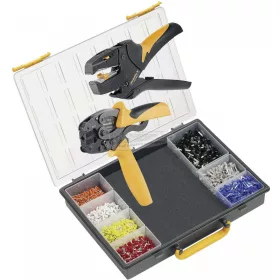   Weidmüller CRIMP-SET PZ3 9028650000 Krimpelő fogó készlet Érvéghüvelyek 5-60mm² Csupaszítófogóval, Krimpelőválasztékot tartalmazó kofferrel 9028650000