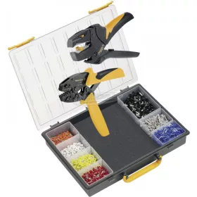   Weidmüller CRIMP-SET PZ 6/5 9028740000 Krimpelő fogó készlet Érvéghüvelyek 25-60mm² Csupaszítófogóval, Krimpelőválasztékot tartalmazó kofferrel 9028740000