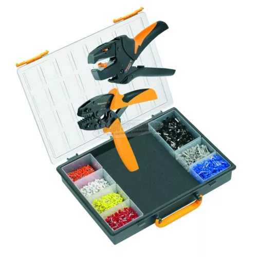 Weidmüller CRIMP-SET PZ 6/5 9028740000 Krimpelő fogó készlet Érvéghüvelyek 25-60mm² Csupaszítófogóval, Krimpelőválasztékot tartalmazó kofferrel 9028740000