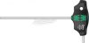 WERA 454 HF T-fogantyús hatlapfejű csavarhúzó Hex-Plus tartófunkcióval, angolszász, 5/32"x150mm 05023361001