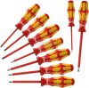 WERA 160i/162i/167i/9 szigetelt VDE 1000V Csavarhúzó készlet 9 részes Egyeneshornyú, Phillips, Pozidriv, TORX 5133355001