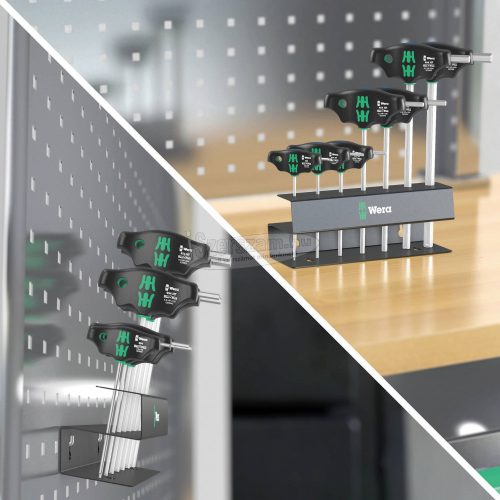 WERA 454/7 HF Set 2 Csavarhúzó készlet T-fogantyús Hex-Plus csavarhúzók tartó funkcióval, 7 részes 05023453001