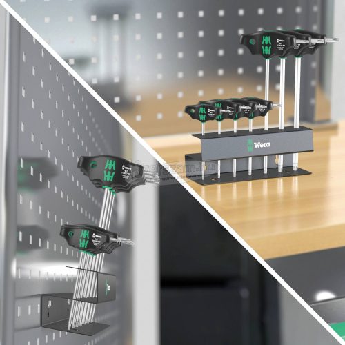 WERA 467/7 TORX HF Set 2 Csavarhúzó készlet T-nyelű TORX csavarhúzók tartó funkcióval, 7 részes 05023456001