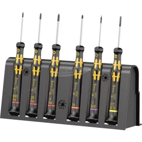   WERA 1550/6 ESD ESD Csavarhúzó készlet 6 részes Egyeneshornyú, Phillips, TORX Plus, Microstix 05030180001