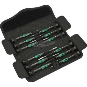   WERA Kraftform Micro 12 Electronics 1 Csavarhúzó készlet elektronikus alkalmazásokhoz, 12 db 05073677001