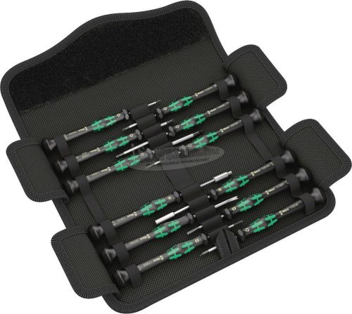 WERA Kraftform Micro 12 Electronics 1 Csavarhúzó készlet elektronikus alkalmazásokhoz, 12 db 05073677001