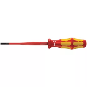   WERA 160 iSS VDE 1000V szigetelt csavarhúzó csökkentett penge- és nyélátmérővel hornyos, 0,8x4x100mm 05020129001