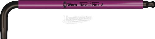 WERA 950 SPKL HF L-kulcs/Hatszögkulcs Többszínű, metrikus, tartó funkcióval, 8x195mm 05022204001