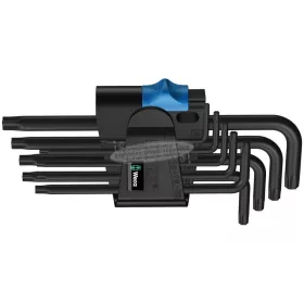   WERA 967/9 TX HF 1 L-kulcs készlet tartó funkcióval, BlackLaser, 9 db 05024244001