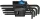 WERA 967/9 TX HF 1 L-kulcs készlet tartó funkcióval, BlackLaser, 9 db 05024244001
