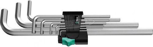 WERA 950/9 Hex-Plus 2 L-kulcs/Hatszögkulcs készlet, metrikus, krómozott, 9 részes 05021909001