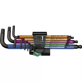   WERA 950/9 Hex-Plus Multicolour HF 1 L-billentyűs készlet, metrikus, BlackLaser, tartó funkcióval, 9 db 05022210001