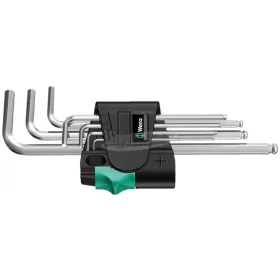   WERA 950/7 Hex-Plus 1 L-kulcs/Hatszögkulcs készlet, metrikus, krómozott, 7 részes 05022181001
