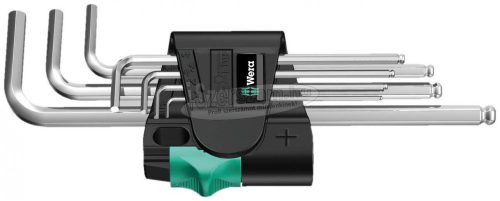 WERA 950/7 Hex-Plus 1 L-kulcs/Hatszögkulcs készlet, metrikus, krómozott, 7 részes 05022181001