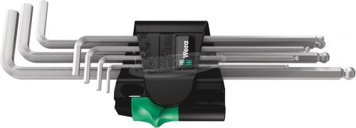 WERA 950/7 Hex-Plus mágnes 1 mágneses L-kulcs/Hatszögkulcs készlet, metrikus, krómozott, 7 részes 05022101001