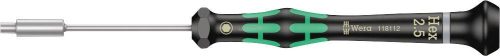 WERA 2069 Nyeles dugókulcs, műszerész csavarhúzó nyél elektronikus alkalmazásokhoz, 2,5x60mm 05118112001