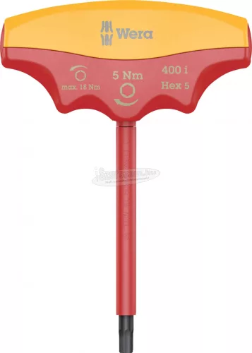 WERA 400 i VDE 1000V hatlapú szigetelt nyomaték csavarhúzó, 4x5,0Nm 05004980001