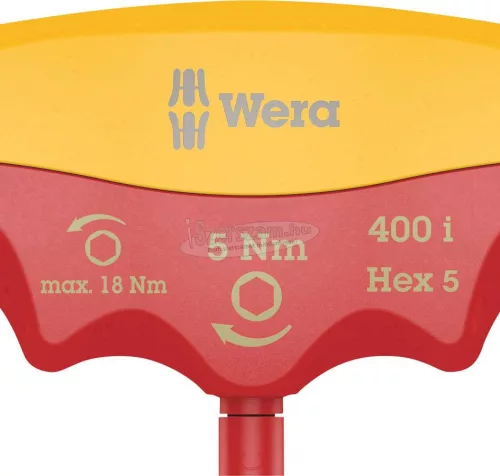 WERA 400 i VDE 1000V hatlapú szigetelt nyomaték csavarhúzó, 4x5,0Nm 05004980001