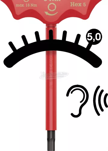 WERA 400 i VDE 1000V hatlapú szigetelt nyomaték csavarhúzó, 4x5,0Nm 05004980001