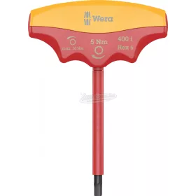   WERA 400 i VDE 1000V Hex Szigetelt nyomaték csavarhúzó, 5x5,0Nm 05004981001