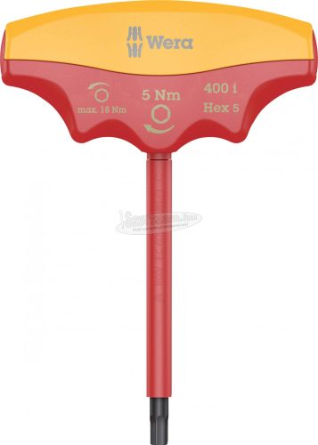 WERA 400 i VDE 1000V Hex Szigetelt nyomaték csavarhúzó, 5x5,0Nm 05004981001