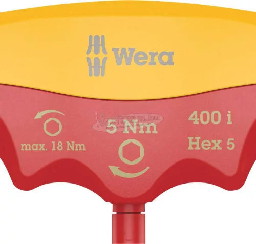 WERA 400 i VDE 1000V Hex Szigetelt nyomaték csavarhúzó, 5x5,0Nm 05004981001