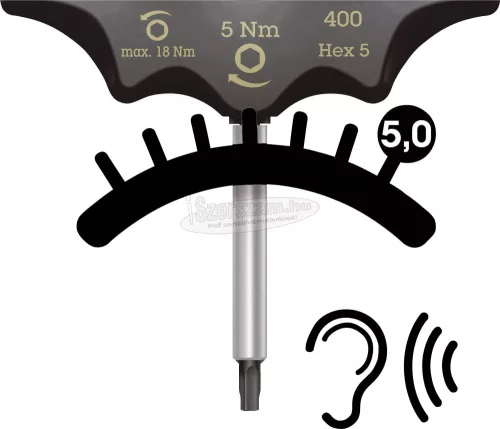 WERA 400 hatszögletű nyomaték csavarhúzó, 4x4,0Nm 05005080001